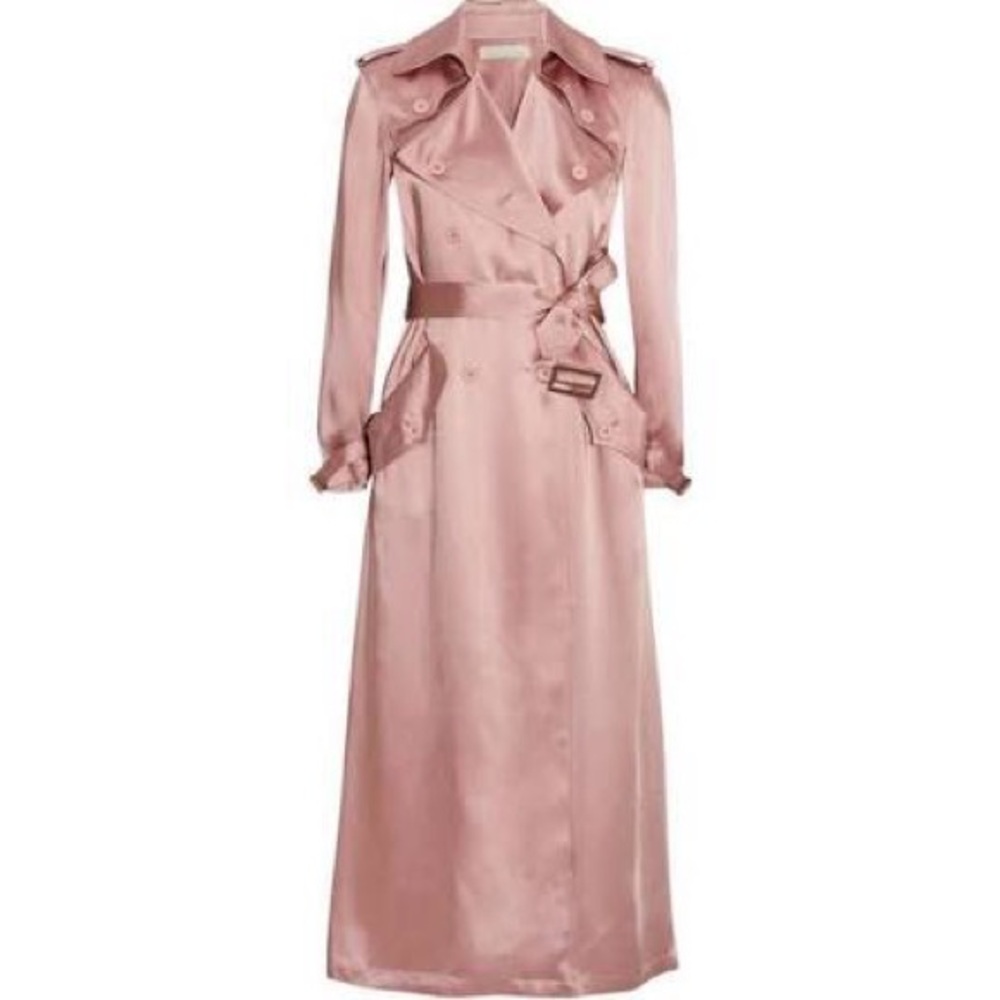 Fleur du Mal Pink Trench Coat - Picture 2 of 12